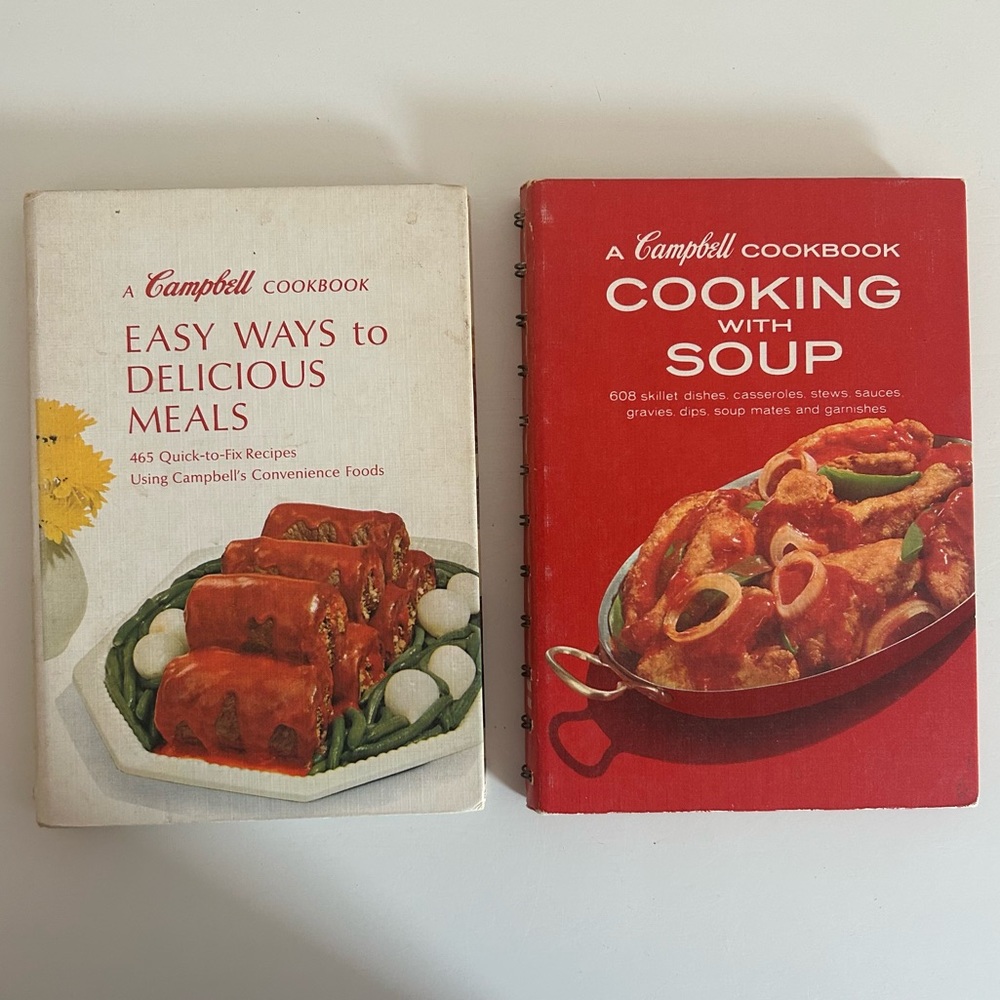 Campbell Soup Vintage Spiral BoundnCookbooks